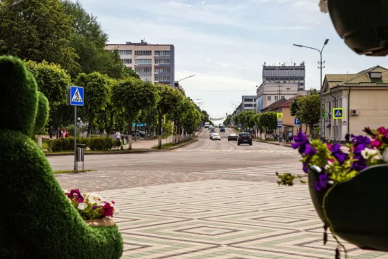 Агульны вiд на пр. Рэвалюцыi з боку дома культуры